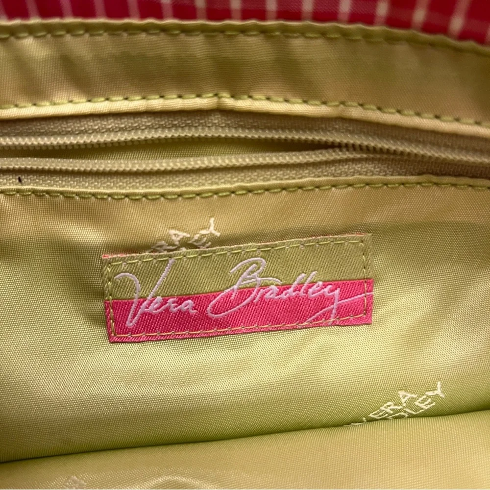 VINTAGE Vera Bradley Pink Silk Quilted Small Handbag - Retired Pattern